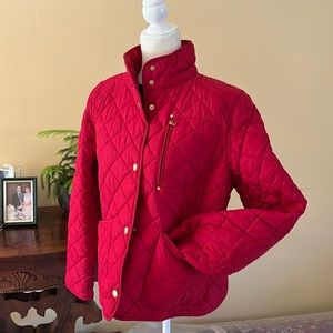 Lauren Ralph Lauren red quilted jacket. Sz. XL